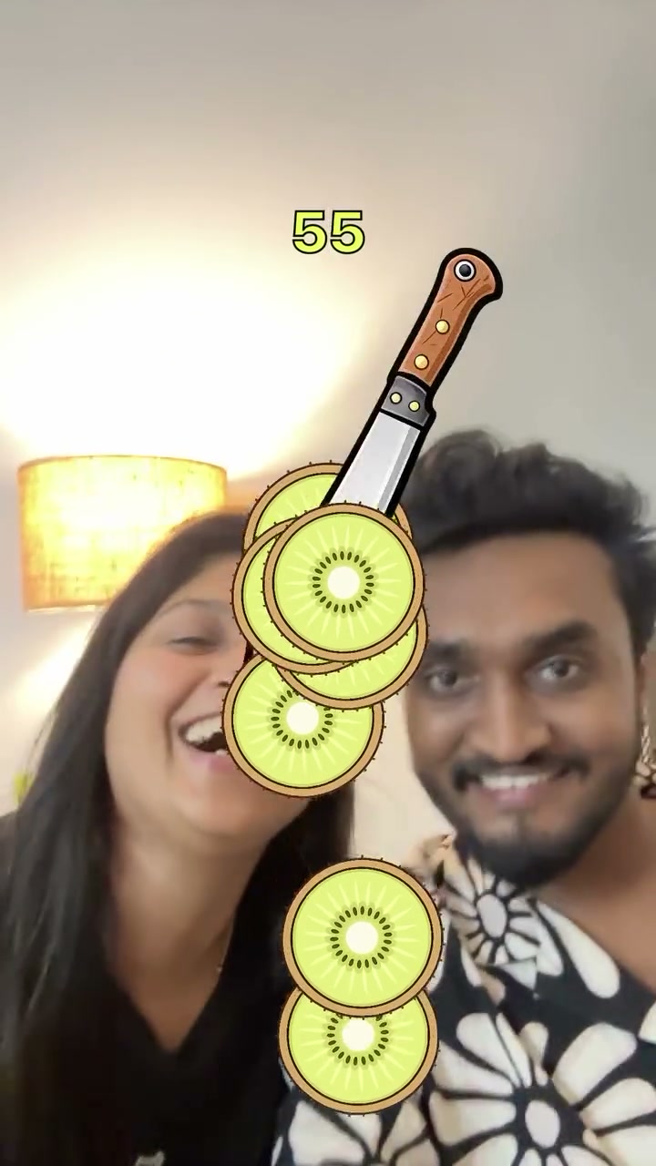 Kiwi Cutter played by a couple, score 55